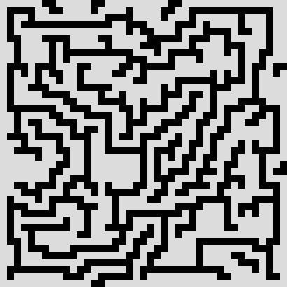 Labyrinthe aléatoire avec murs droits