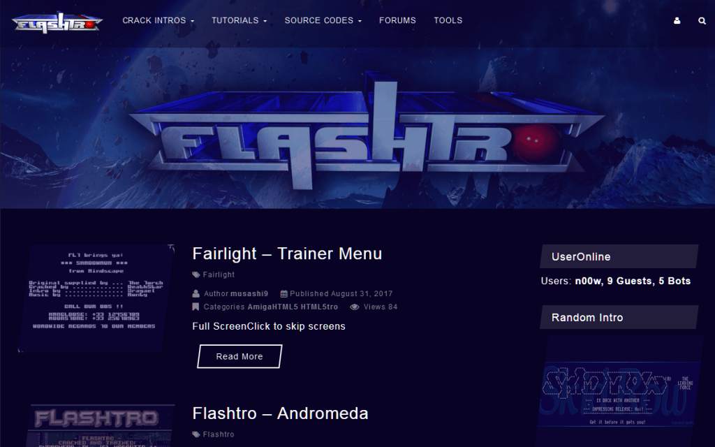Le site Flashtro