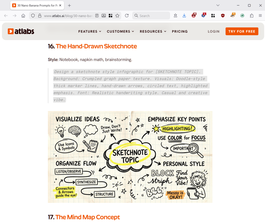 Un modèle de prompt pour générer une infographie avec Nano Banana