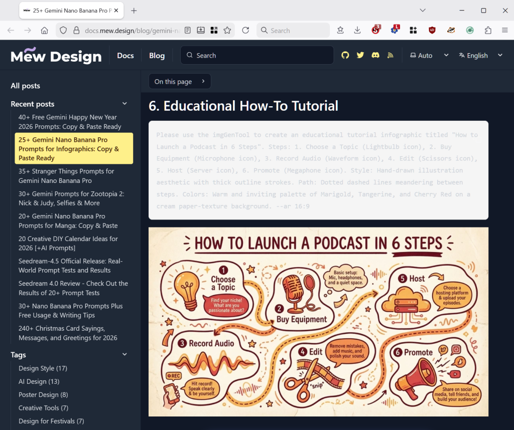 Une infographie éducative, elle aussi générée
