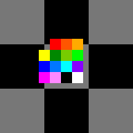 Les sprites 0 et 1 combinés, en 16 couleurs, circulant paisiblement sur un bitplane